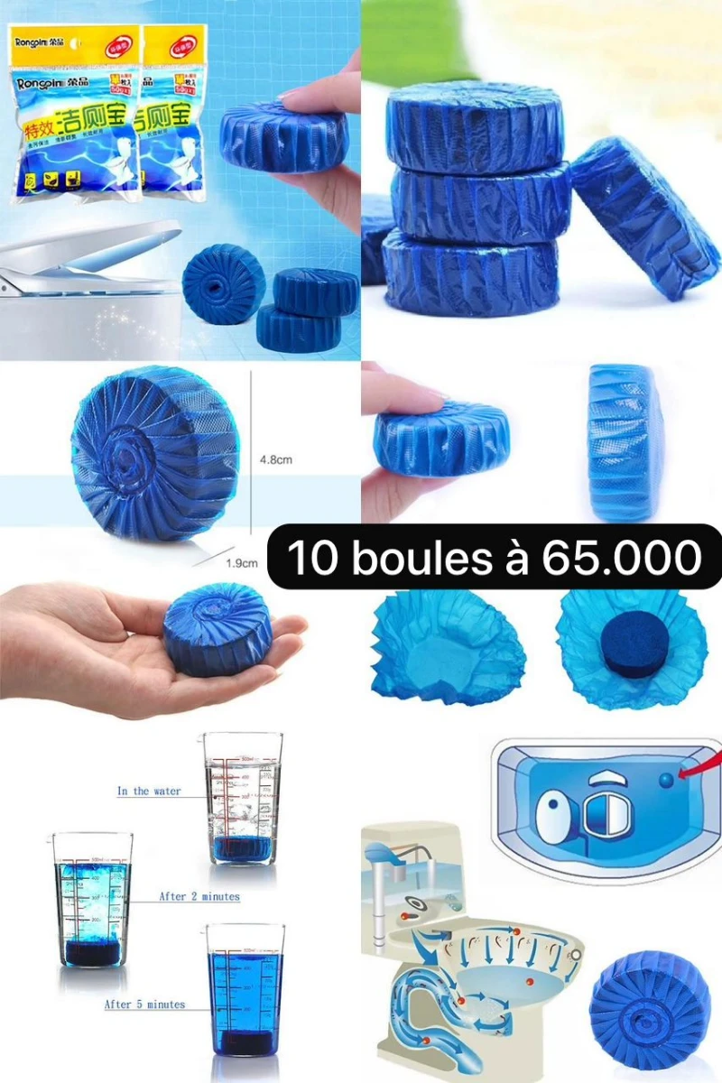 Blocs de nettoyage pour toilettes 3